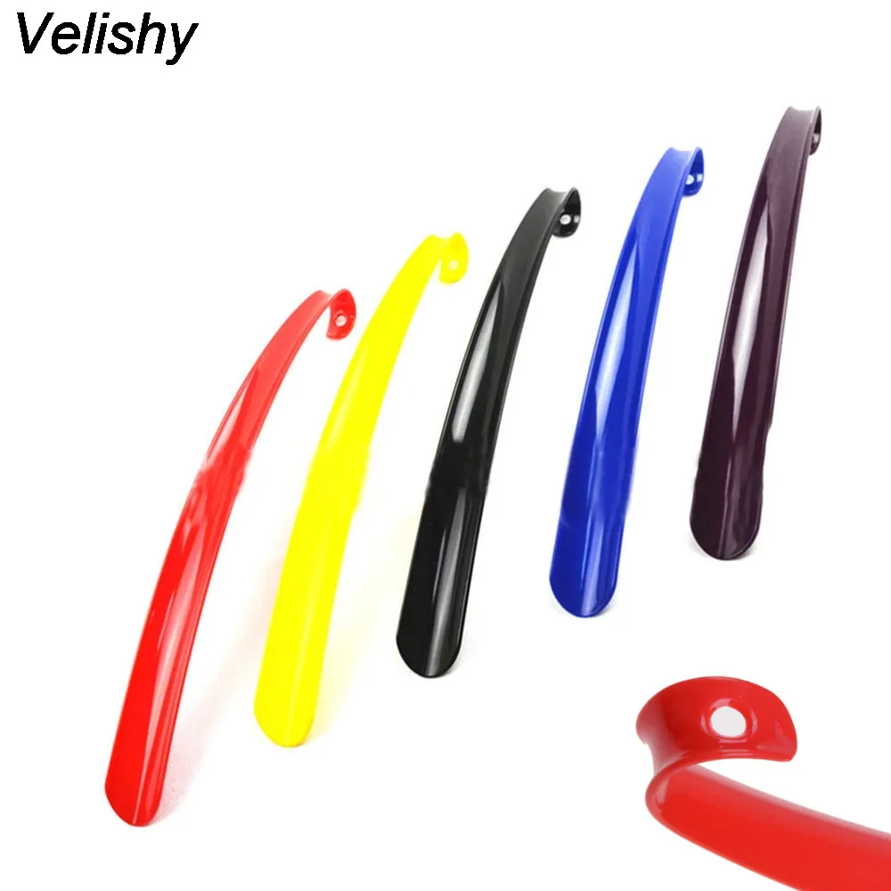 Velishy 1PCS Extra Long Plastic Shoe Horn Remover Disability Mobility Aid Flexible Stick Random