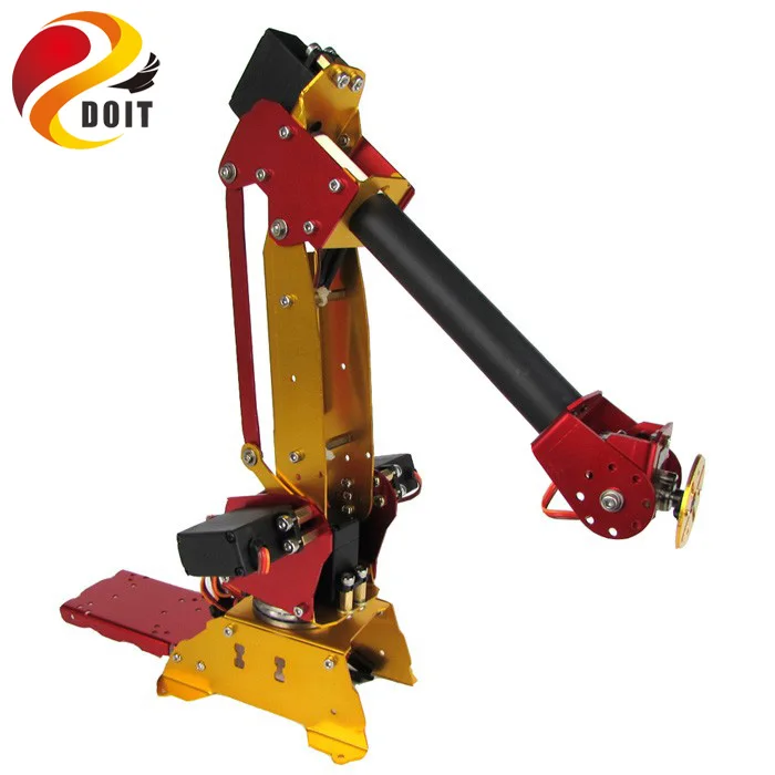 

6DOF Powered Desktop Parallel-Mechanism Metal Robot Arm PalletPack Industrial Robot Arm