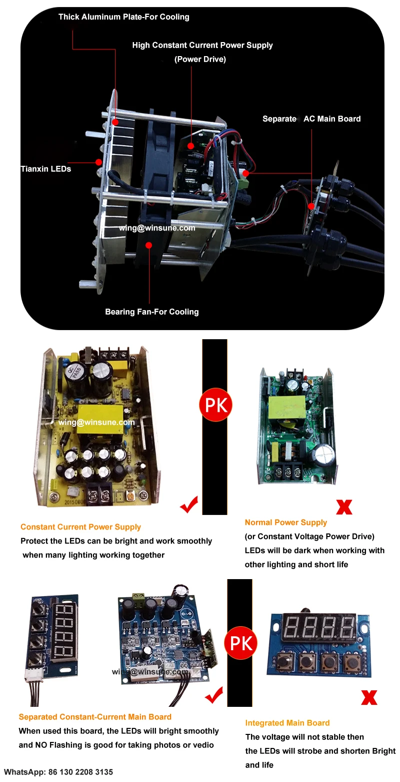54x3w led par lighting free shipping free flight case