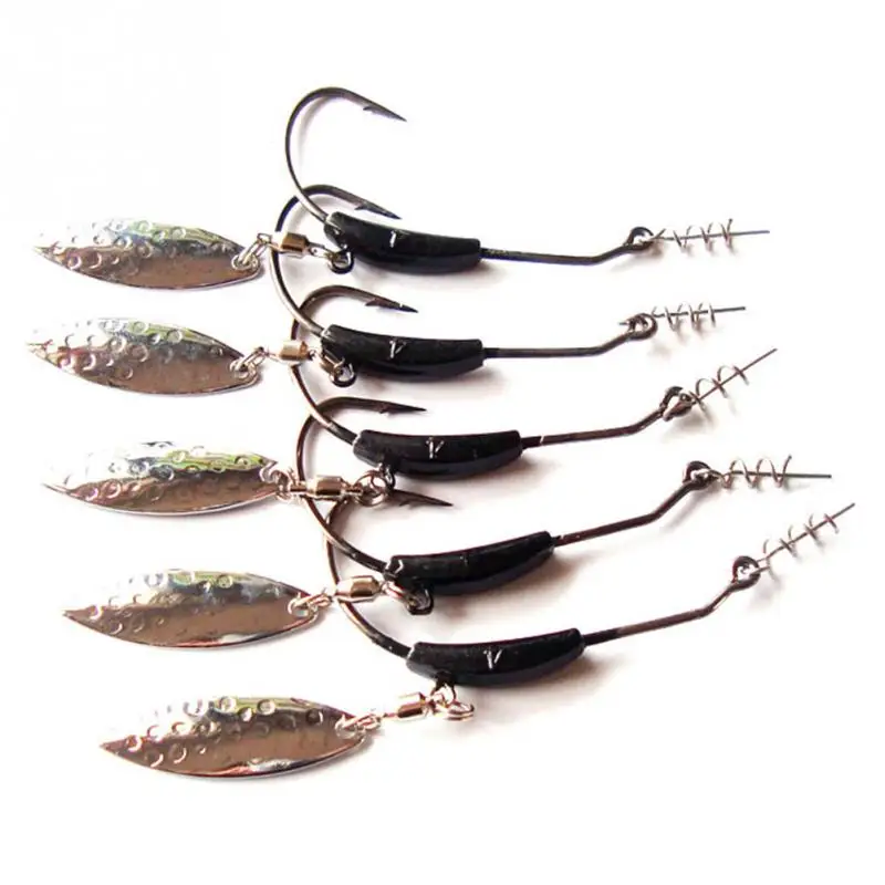 

Fishing Crank hook Jig Hooks Fishing Hook With Spoon Jig Head Soft Worm Fishing Swivels Tacklefor Salt Water Freshwater Fishing