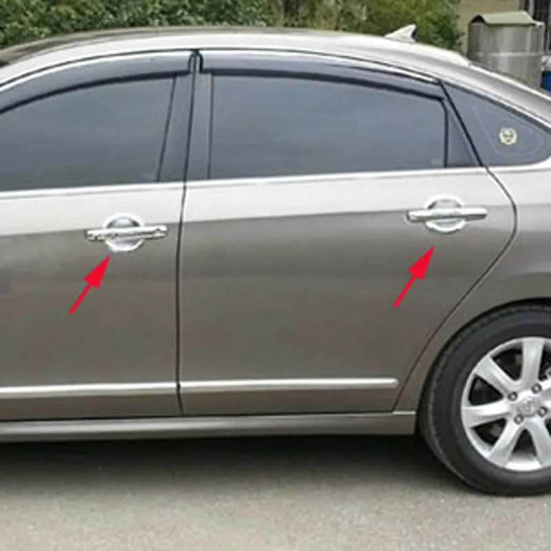 4 шт. хромированные накладки на дверные ручки для Nissan Almera G11 2012 2014 2015
