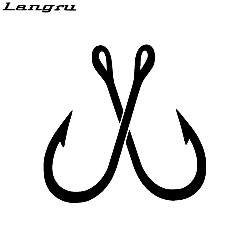 Langru новый стиль ледяная Рыбалка лодка крючки как классический крест флаг