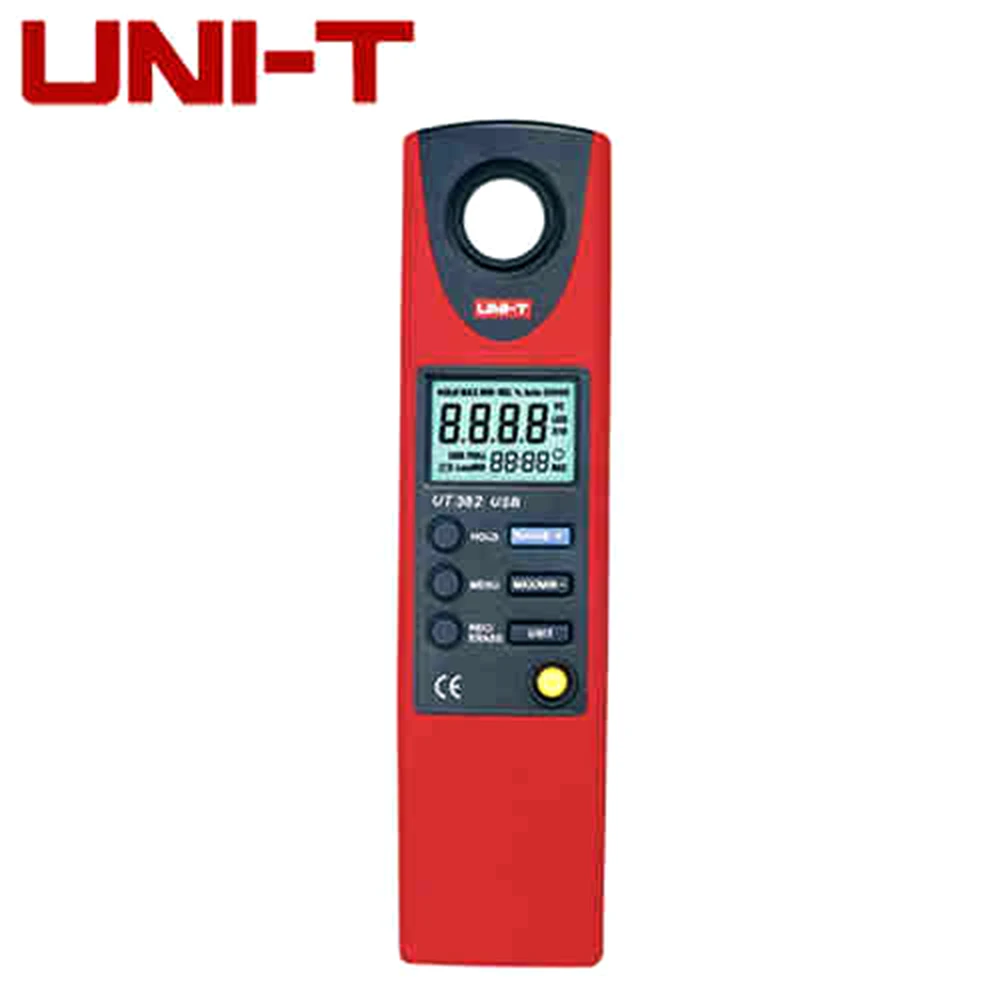 

UNI-T UT382 LCD Display Digital Lux Meter Light Meter Luxmeter Tester Illuminometer Photometer 20-20000 Lux Lumen USB Transfer