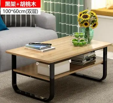100 60CM Modern Wood font b Laptop b font Table Double Layer Multifunction Bedside Table Living