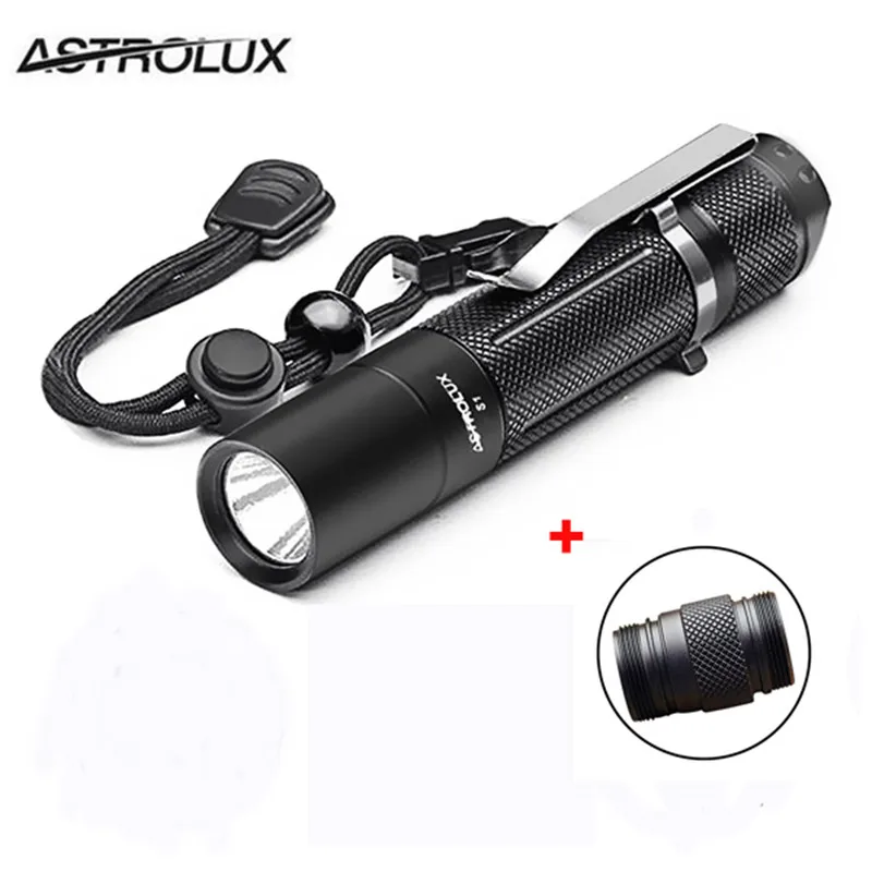 

Astrolux S1 Waterproof 1600LM 3D/1A/5A Design 7/4modes XPL LED Lighta 18650/18350 Torch Flashlight+Clip+o-rings+button+Gift Box