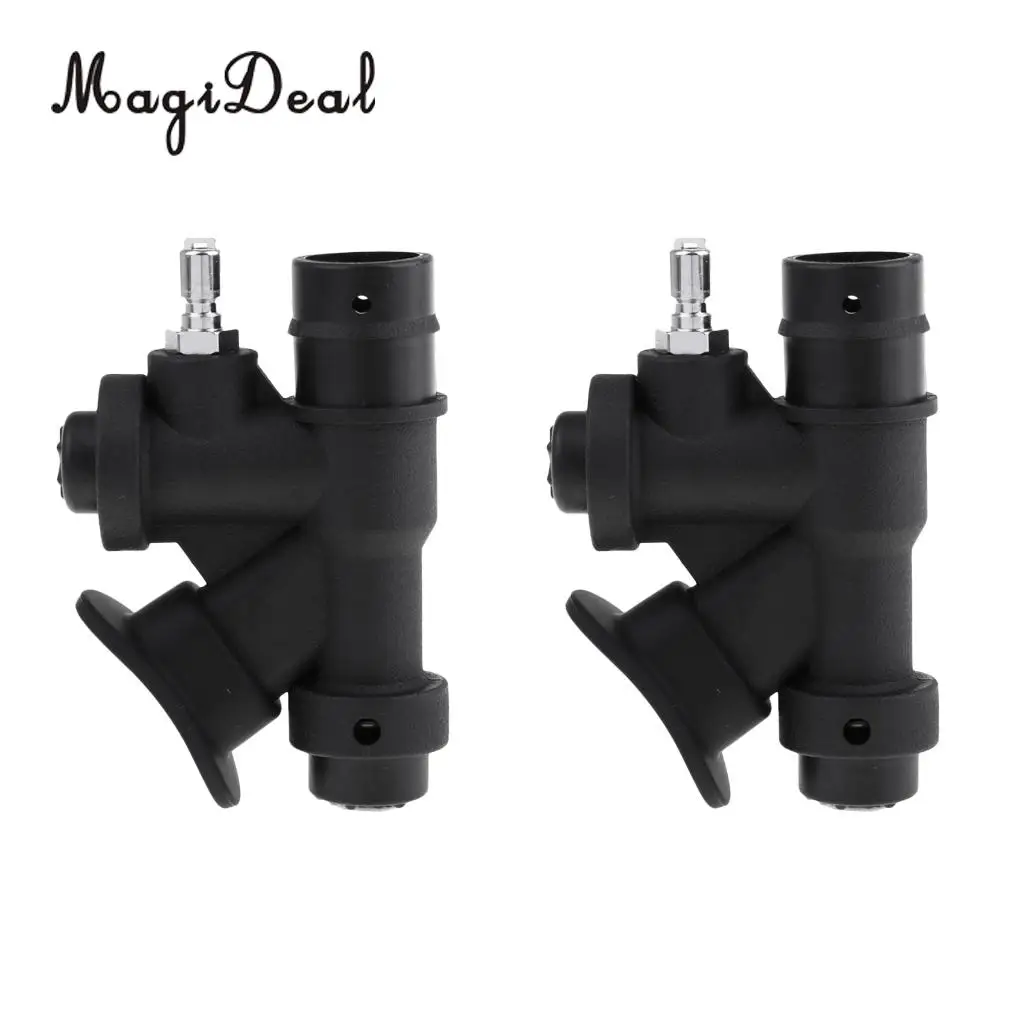 Set 2 Professional Diving BCD Power Inflator Buoyancy Compensator Handle for Scuba Dive Standard 1 inch Inflator Hose Equipment