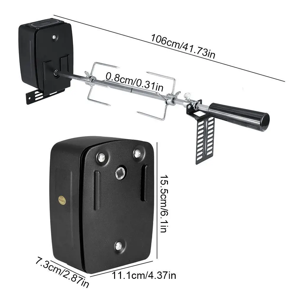 

Outdoor Electric Automatic Rotisserie Grill Tools Barbecue Accessories for Camping Picnic
