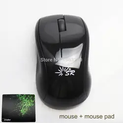 Беспроводной мышь с pad kit 2,4 г беспроводная usb-мышь для ноутбука Настольный ПК компьютер совместимый