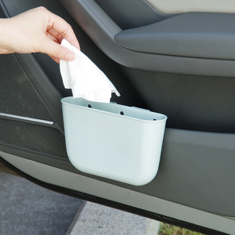 luluhut car storage box hanging car waste bin storage basket at back of