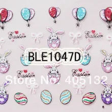 20 листов/много смешанных Дизайн ногтей милые BLE пасхальное Стикеры Дизайн ногтей Стикеры ble1047d-1058d