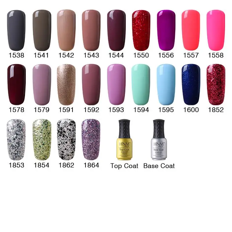 Hnm 8ml Pure Colors Uv Gel Nail Polish Soak Off Led Lamp Manicure Hnm 8ml Pure Colors Uv Gel Nail Polish Soak Off Led Lamp Manicure Lacquer Base Top Coat Primer Hybrid Varnish Art Painting In From Beauty
