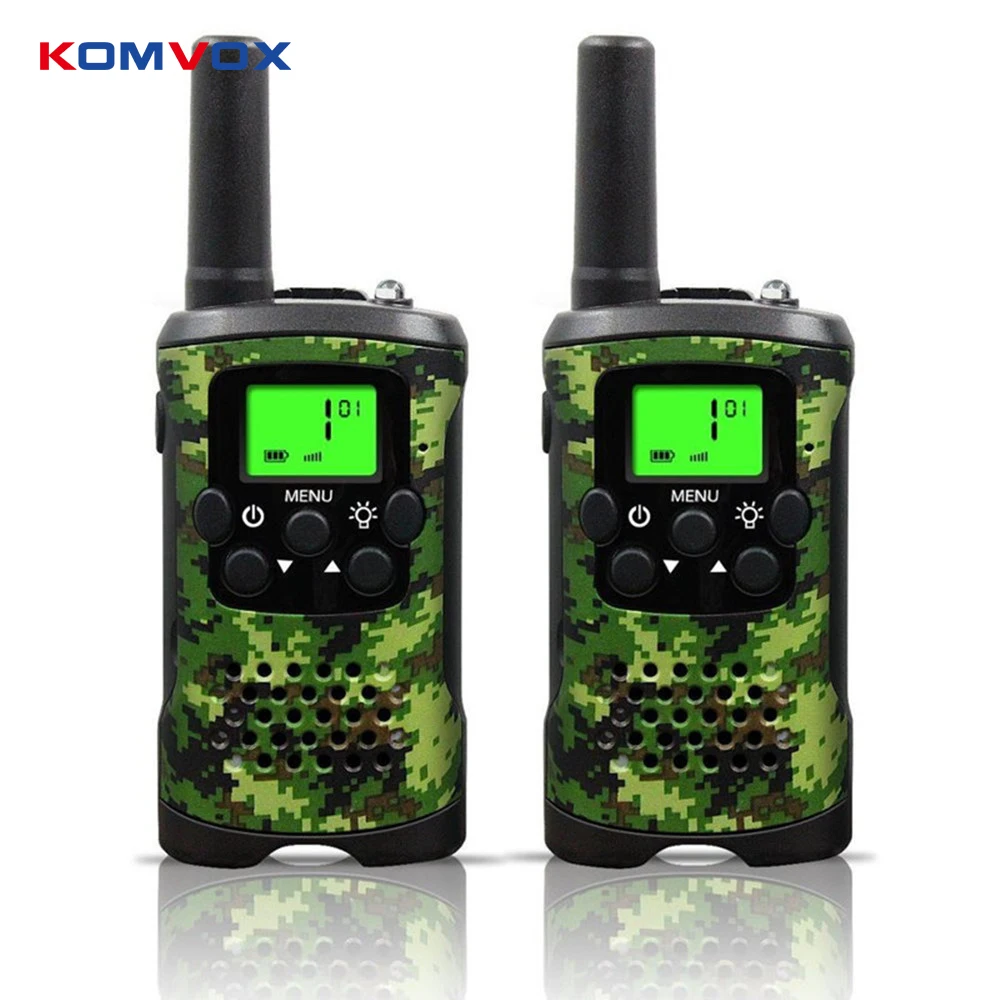 Портативный мини дети рации диапазон до 6 км 8/20/22CH ФРС/GMRS400-470MHZ Camo два рации домофон подарки для детей