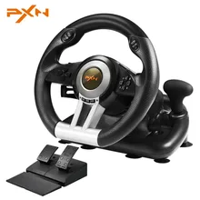 PXN V3II 4 In 1 Steering Wheel For PS4 /3 For Xbox One USB Wired Vibration Motor Racing Games Steering Wheel For PC