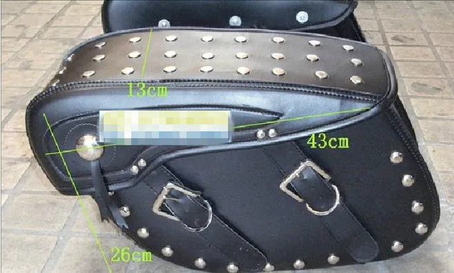MAGNA 250 Motorcycle saddlebag sidebag side box hally motorcycle side bag Ha metal inside Rivet motorcycle