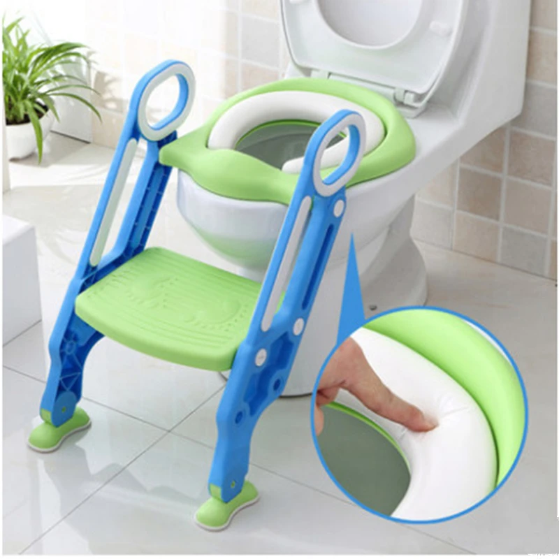 

Explosion Baby Potty Training Seat Children's Potty Baby Toilet Seat With Adjustable Ladder Infant Toilet Training Folding Seat