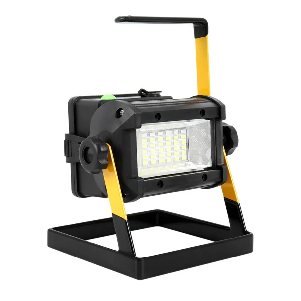 

50W 36LED with red and blue strobe function searchlight Portable Rechargeable Spot Work Light Waterproof Floodlight for Outdoor