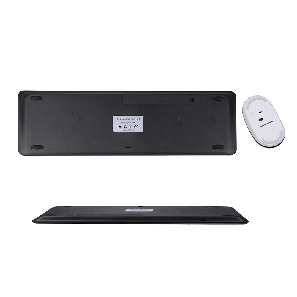  Zienstar Rusia letra inglesa 24G teclado inalámbrico ratón combinado con receptor USB para Macbook 