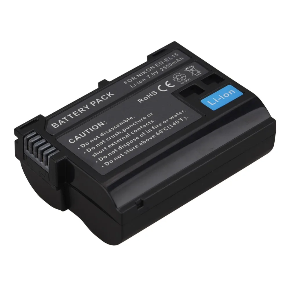 Top Sale 2550mAh EN EL15 ENEL15 EN EL15 Decoded Camera Battery For