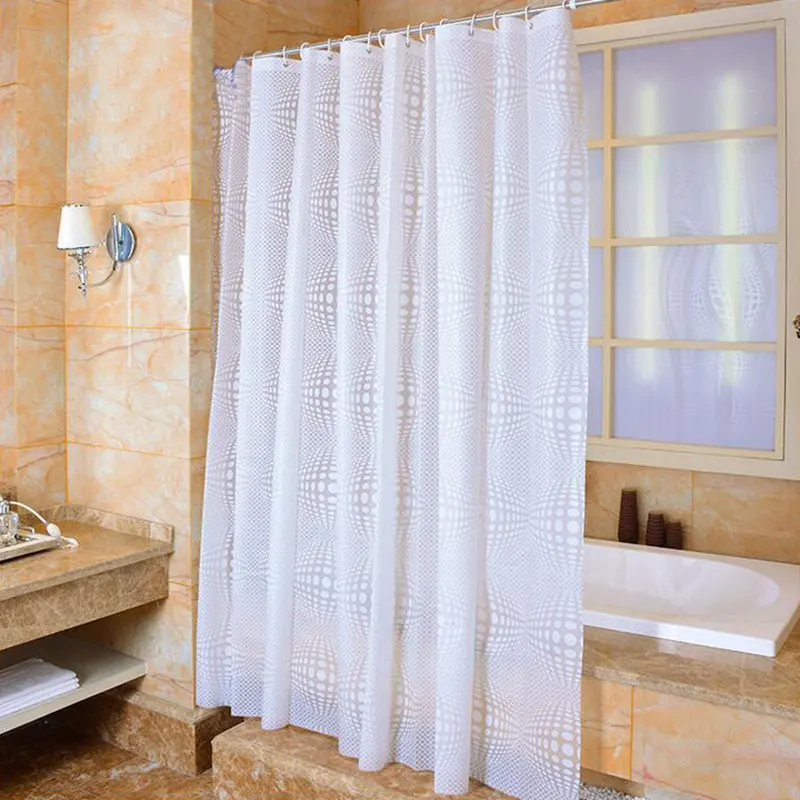 High Quality PVEA Waterproof Bathroom Shower Curtains Thickened Shower