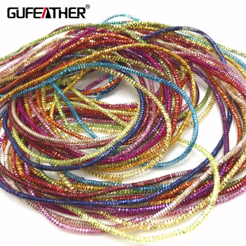 

GUFEATHER M28/1.5MM Embroidery badge mat/jewelry accessories/diy accessories/jewelry making/wire/goldwork/hand made/about 12g