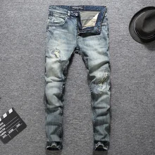 Italian Designer Men Jeans High Quality Slim Fit Cotton Ripped Jeans Homme Plus Size 29-38 Balplein Brand Classical Jeans Men Italian Designer Men Jeans High Quality Slim Fit Cotton Ripped Jeans Homme Plus Size 29-38 Balplein Brand Classical Jeans Men