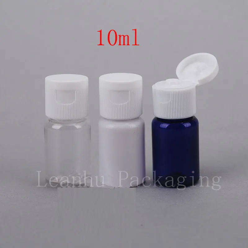 

Wholesale 10ml PET cosmetic bottle with flip top cap, lotion bottle 100pc/lot