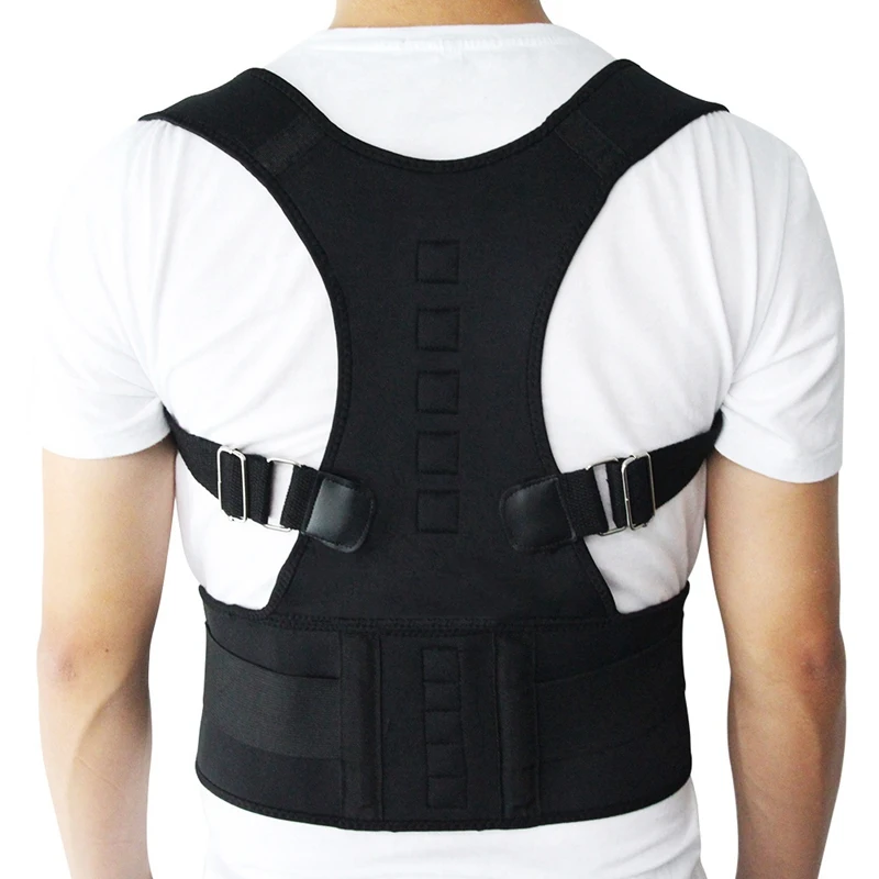 Корректор осанки для магнитной терапии плечевой ремень для поддержки спины для мужчин и женщин размер XL