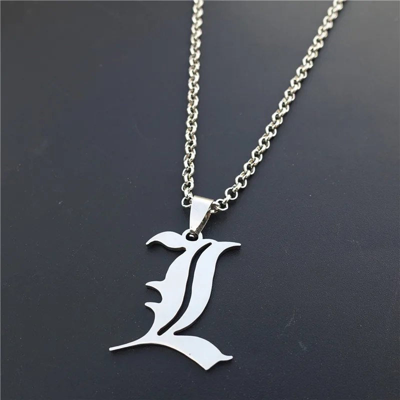 Цепочка Из Нержавеющей Стали с надписью Death Note Double L|stainless steel necklace|steel necklaceanime jewelry |