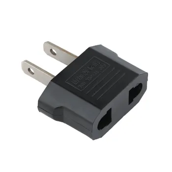 

Universal EU to US AC Power Plug Adapter Adaptor Travel Converter Black Travel Wall Power Charger Converter 100~240V ICOCO 6A