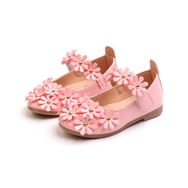 

Fashion New kids girls shoes sweet flowers Princess shoes Baby girls Wedding Party Shoes Children's soft soled shoes