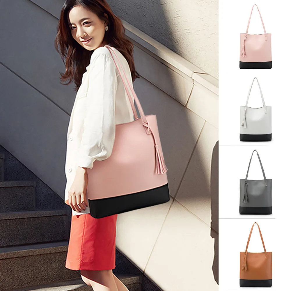 Buy HBFashion Women High capacity Tassels Messenger Bag European minimalist