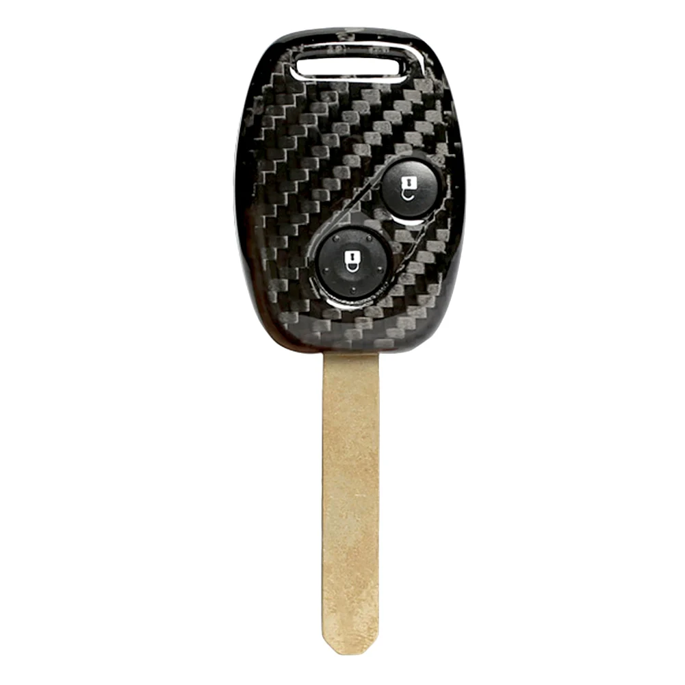 Подлинное углеродное волокно авто дистанционный ключ чехол для 2 кнопки Honda Тип R Civic Honda Fit Jazz Accord Fit Odyssey CRZ Insight