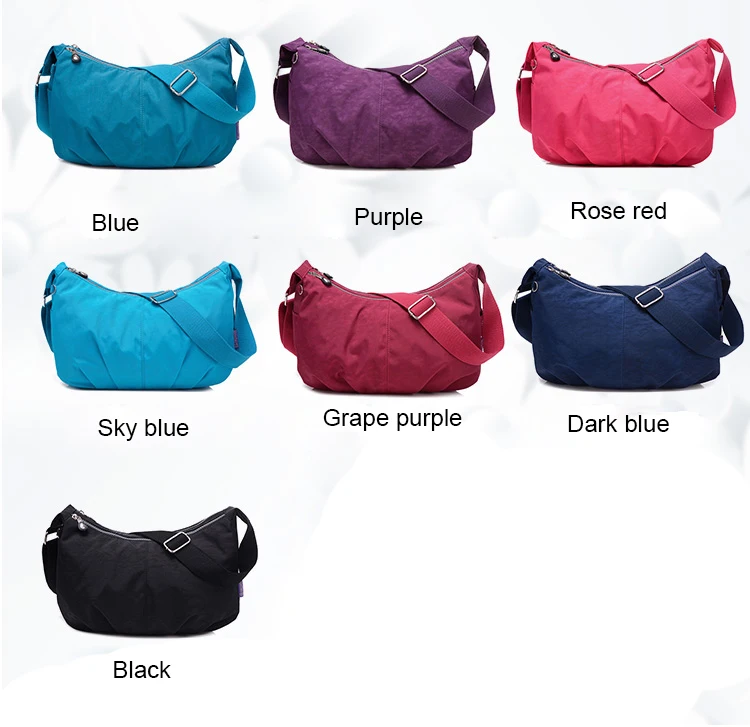 Женские сумки-мессенджеры, нейлоновые сумки Хобо на плечо, женские сумки известных брендов, дизайнерские сумки через плечо, женские сумки