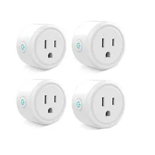 4 шт./1 лот Smart plug Мини wi-fi-розетка с Alexa Google дома и IFTTT без концентратора требуется дистанционное управление вашей бытовой техники от