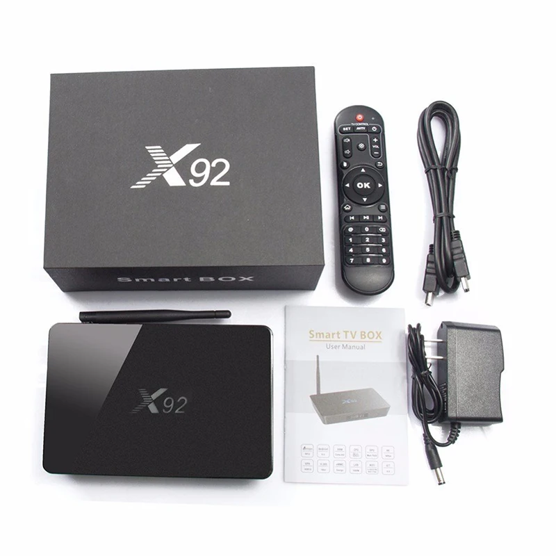 X92 3 ГБ 32 Android 7 1 Smart ТВ коробка 4 К H.265 Amlogic S912 Восьмиядерный Поддержка 2 г 5