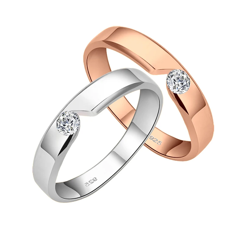 

High Quality Trendy Style Silver Plated AAA CZ Ring Luxury Jewelry Wedding Rings Free Shipping J1633