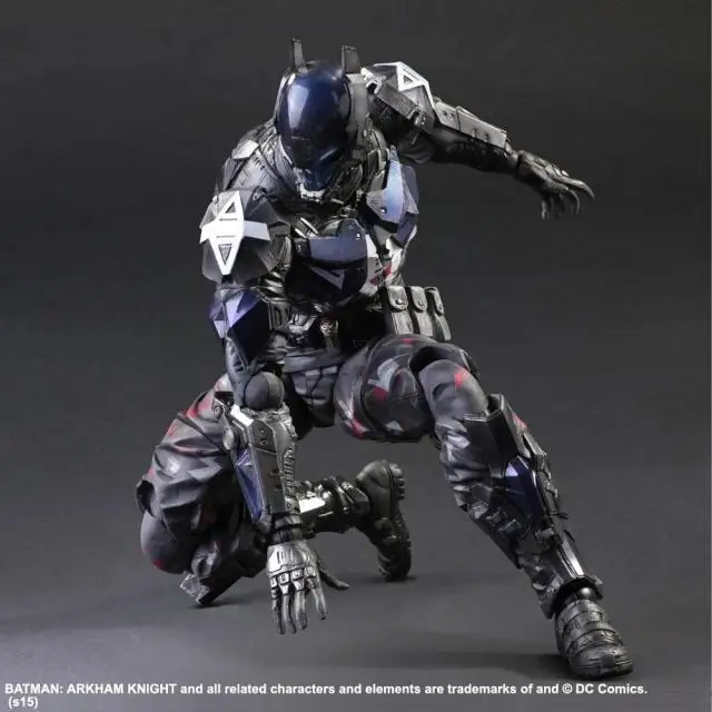 Chanycore Bat Man Arkham Knight 27cm 1pcs Action Figure DC Comic Play Arts Kai Batman Anime Collect