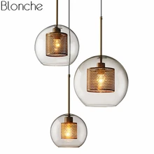 Modern Glass Led Pendant Lights Nordic Hanging Lamp Living Room Loft Industrial Decor Kitchen Light Fixture Suspension Luminaire lukloy pendant lights industrial hanging spider light modern lamp light adjustable nordic retro living room loft light lamp