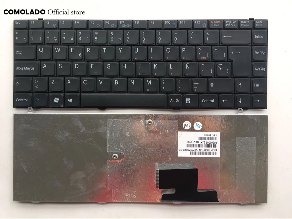 SP Spanish keyboard For Sony Vaio VGN-FZ FZ FZ15 FZ17 FZ18 FZ19 FZ25 FZ27 Service black keyboard SP Layout