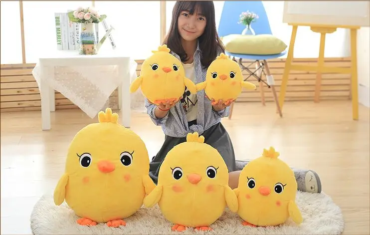 

cartoon chick plush toy cute yellow chicken soft toy birthday gift w5354