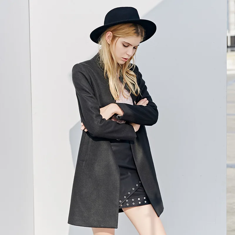 Bootyjeans высококачественное пальто осенне зимнее женское в европейском стиле с