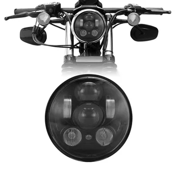 

For 883 iron 5.75" Headlight Headlamp with Parking light Projector LED Headlight Bulbs for Motorcycle