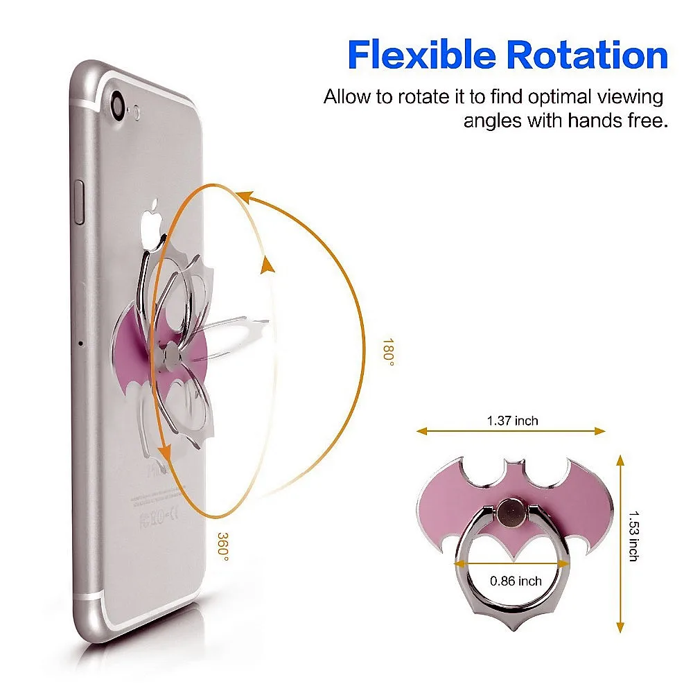 Палец кольцо держатель летучая мышь 360 градусов Поворот смартфон мобильный телефон подставка для iPhone 7 samsung Xiaomi все смарт-телефон держатель