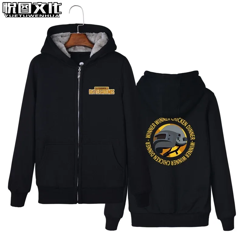 [Сток] игра PUBG Playerunknown's Battlegrounds Косплей Костюм зима толстые толстовки с длинными рукавами для Хэллоуина - Цвет: 01