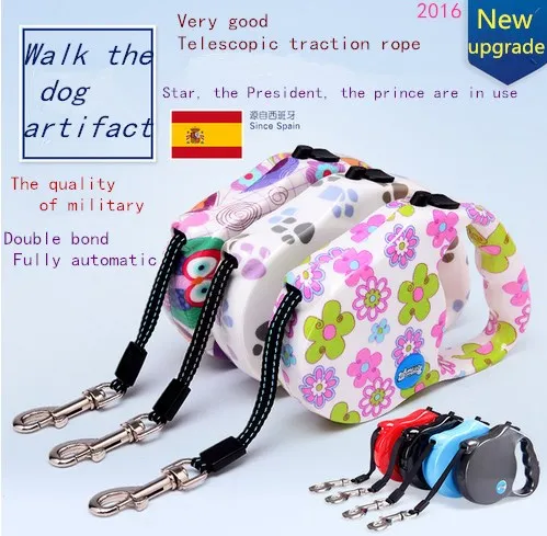 Automatic retractable dog leash dog leash Tactic golden cat rope medium small dogs pet dog leash