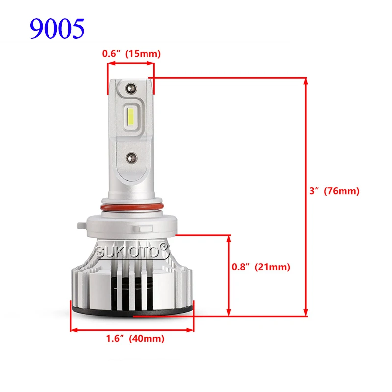 SUKIOTO H7 H4 LED Headlight Bulb Auto Car Headlight H7 H11 H1 HB3 HB4 H4 HiLow Beam 12V 72W 3000K 6500K White LED Fog Lamp Bulb (16)