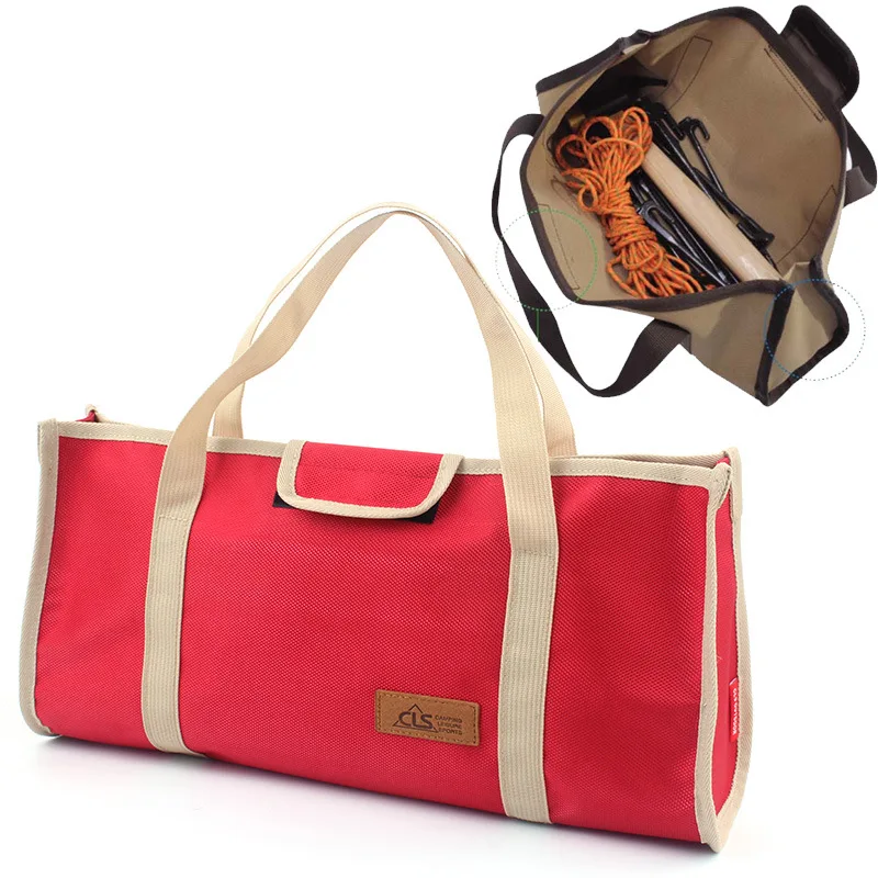 

Outdoor Portable Tent Tools Kit Storage Bag Organizer Hammer Wind Rope Tent Pegs Nail Bag Nails Bags Camping Glove Box