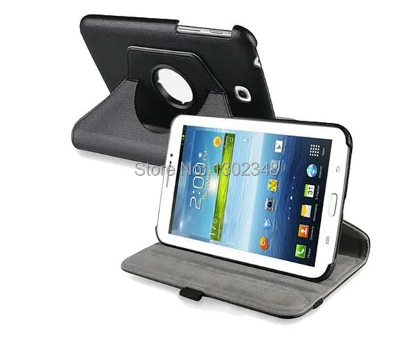 

Rotary 360 Degree Rotating Litchi Folio Stand Leather Protective Shell Cover Case For Samsung Galaxy Tab 3 P3200 P3210 T210 T211