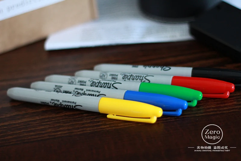 Цветная ручка предсказаний(кожаный держатель ручки)-магии Крупным планом/магический трюк/ментализм