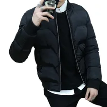 C1115 Осень Зима Новая Мужская модная хлопковая стеганая куртка Тонкий тренд красивый толстый пальто дешево оптом